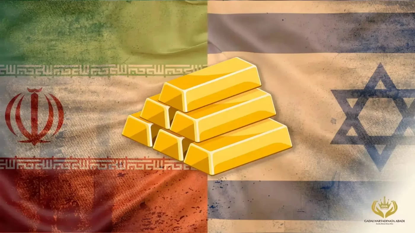 Harga Emas Melambung Tinggi Dampak Iran Serang Israel