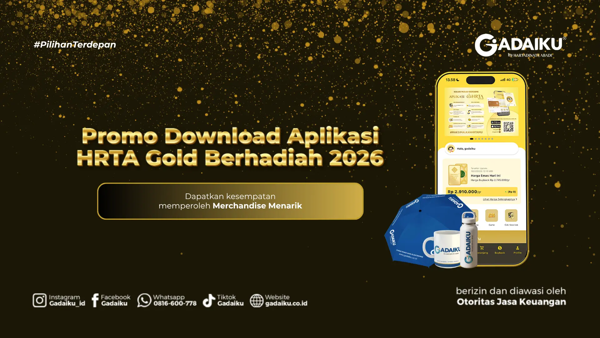 Promo Download Aplikasi HRTA Gold Berhadiah
